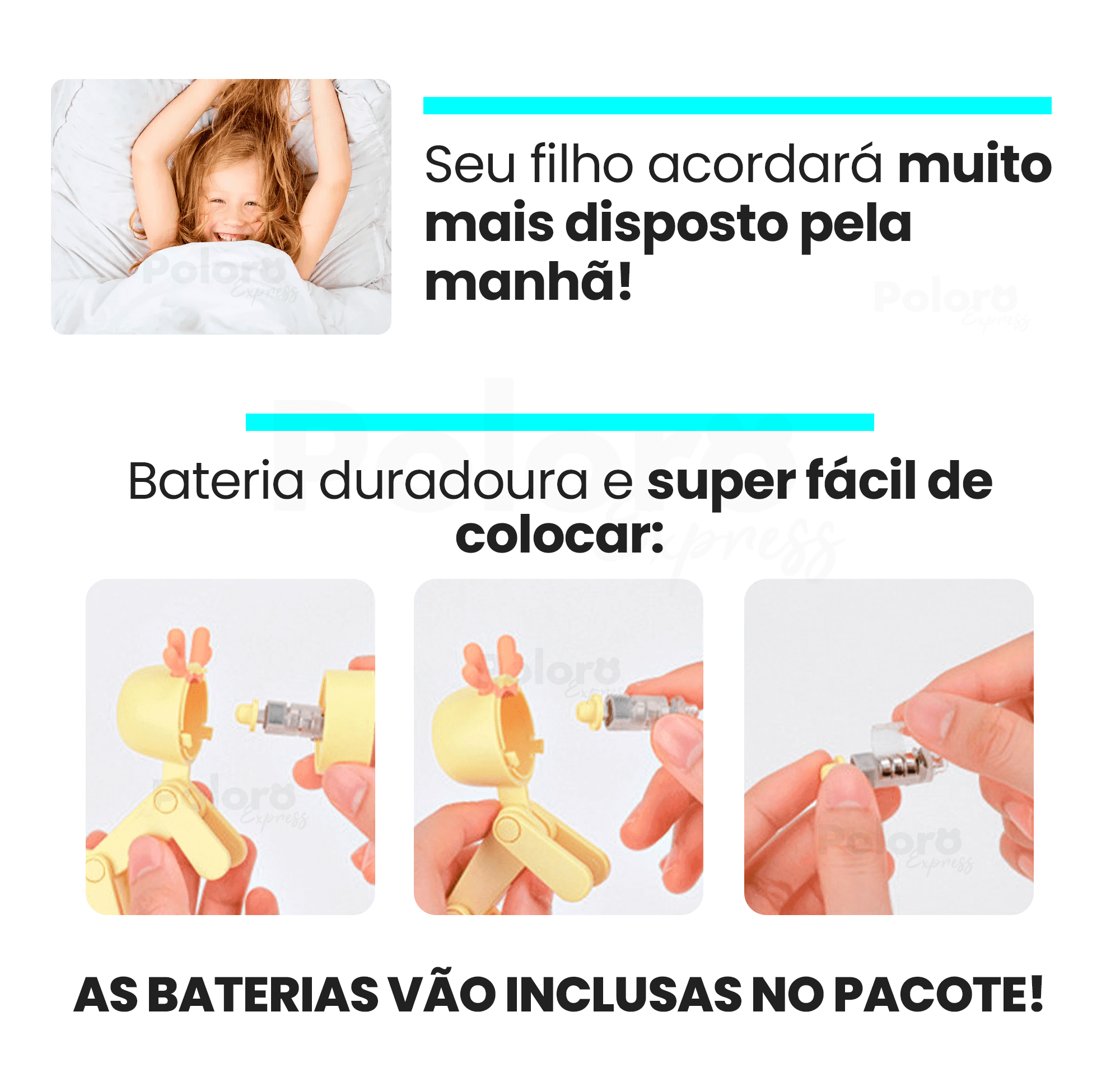 Luminária SleepLight® para o Sono de Crianças - PAGUE 1 LEVE 2