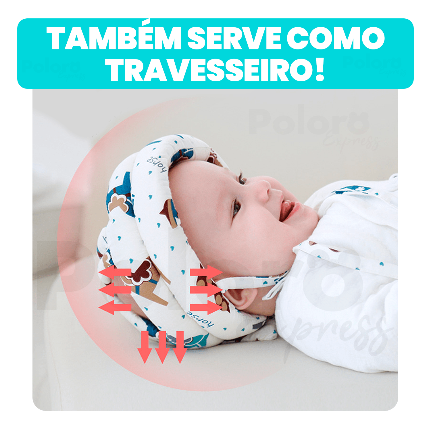 Capacete Protetor de Cabeça Infantil SafeKids® - LEVE 2 JOELHEIRAS DE BRINDE