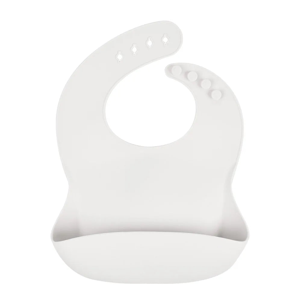 Babador de Silicone com Bolso Coletor Anti Sujeira