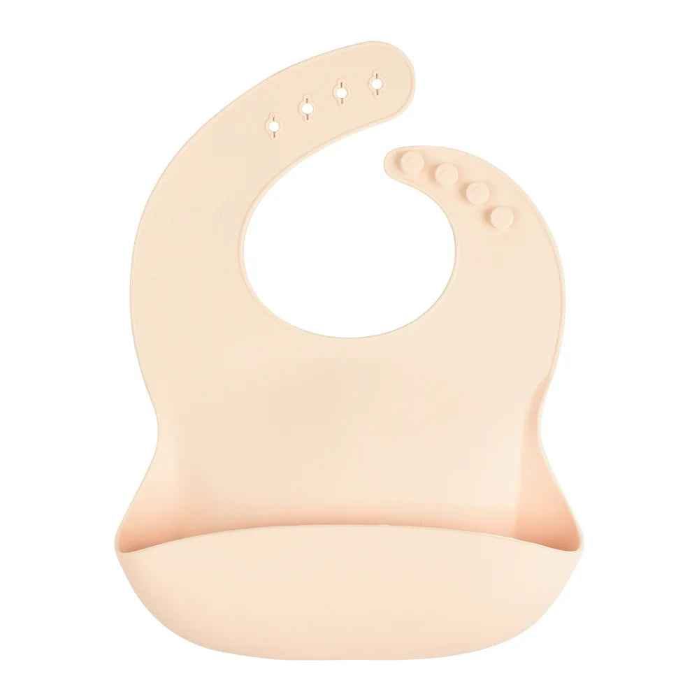 Babador de Silicone com Bolso Coletor Anti Sujeira