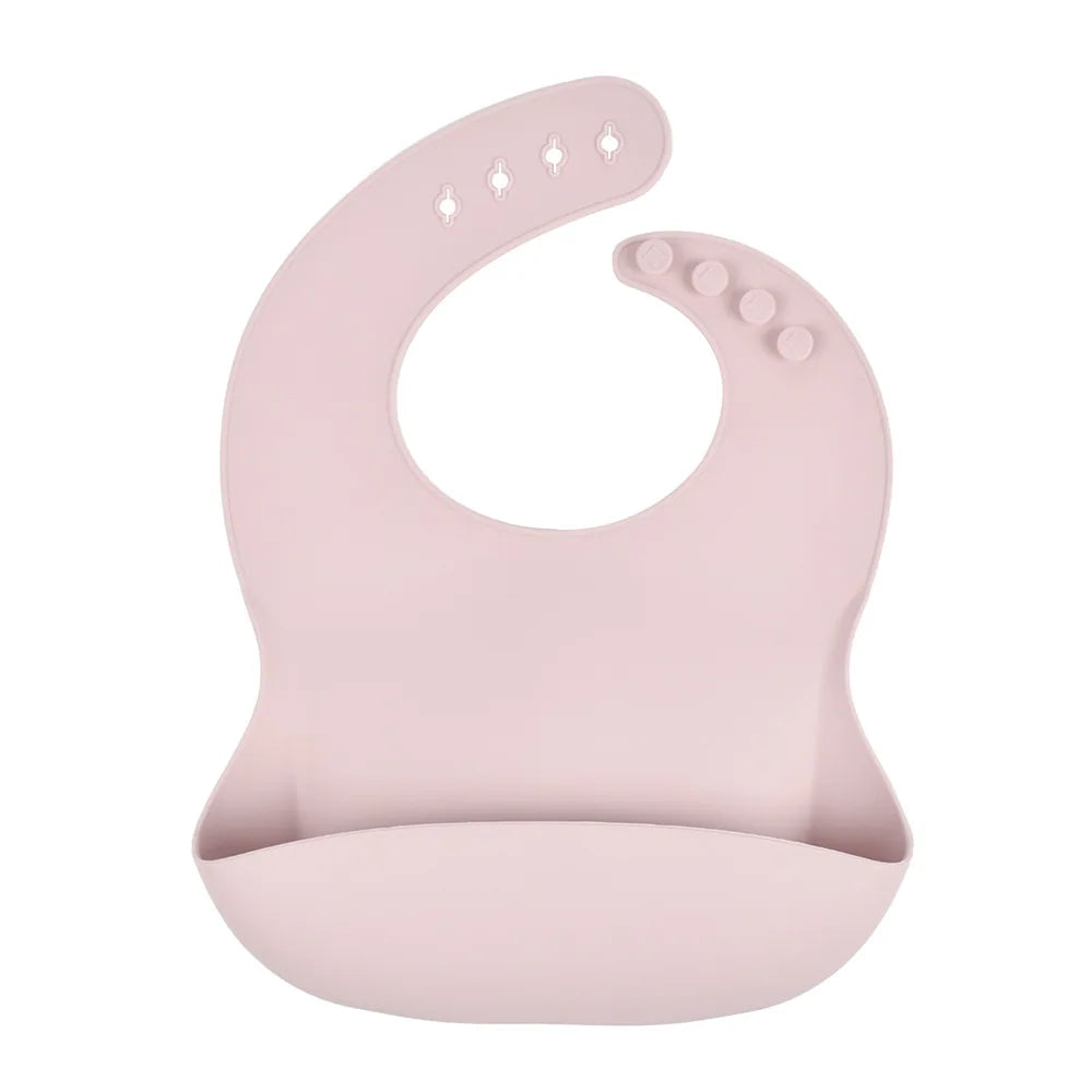 Babador de Silicone com Bolso Coletor Anti Sujeira